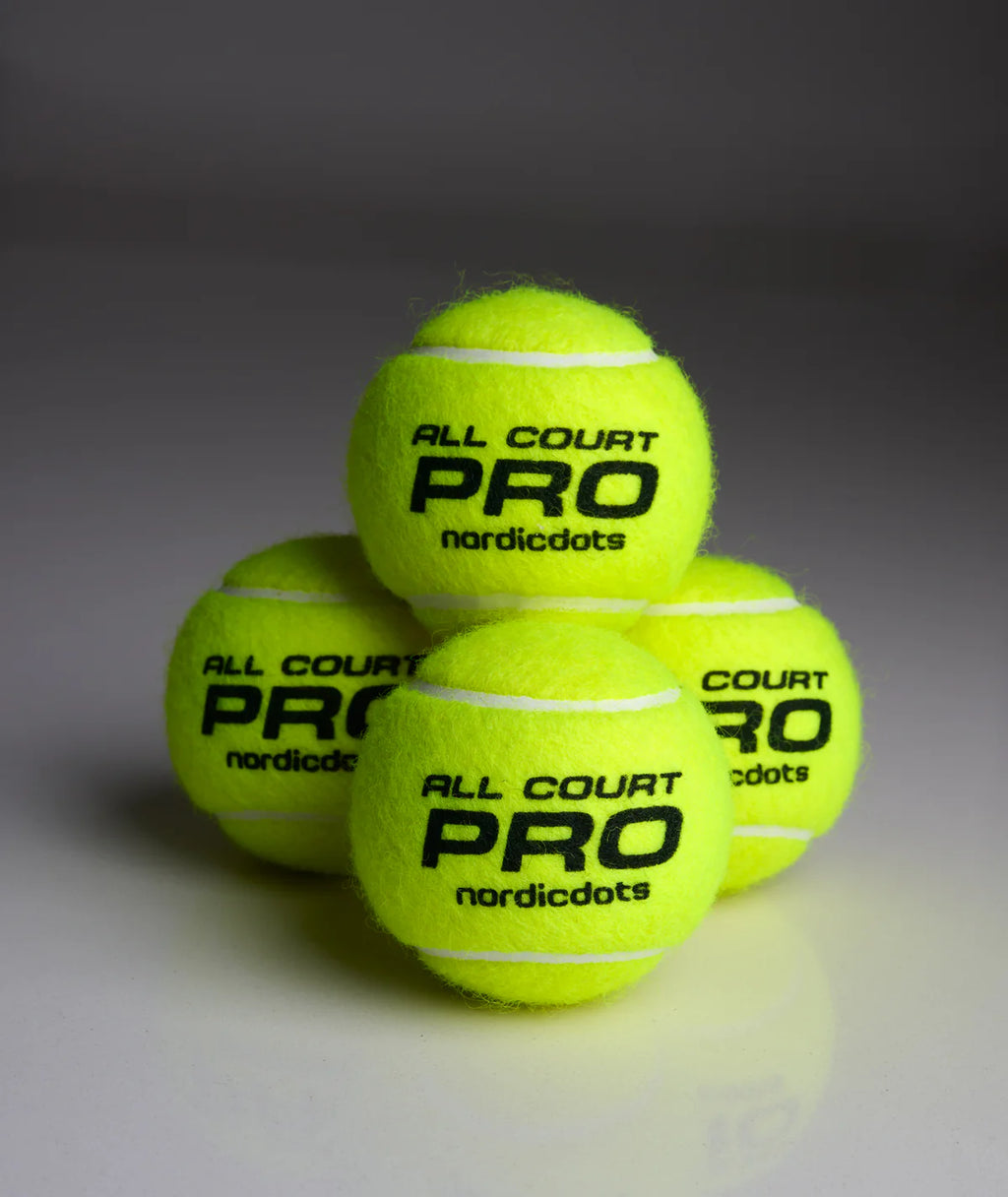 All Court Pro Tennis Balls 4 Pack